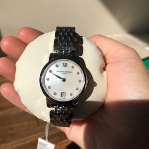 Frederique Constant Swiss Made, Ladies, MOP Dial Watch, with diamond accents